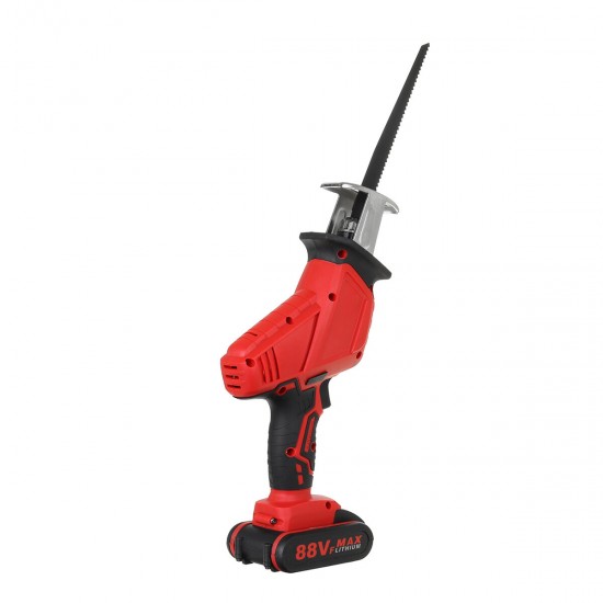 21V 88VF Electric Saw Cordless Charging Reciprocating Saw Kit LED Light 2 Battery Wood Cutter Set