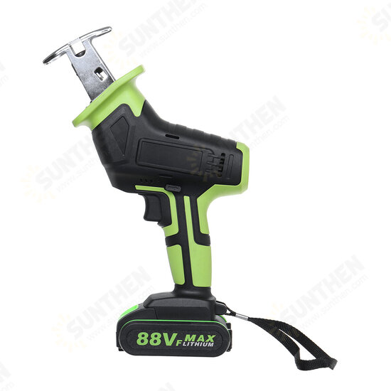 21V 88VF Electric Saw Cordless Charging Reciprocating Saw Kit LED Light 2 Battery Wood Cutter Set