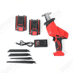 21V 88VF Electric Saw Cordless Charging Reciprocating Saw Kit LED Light 2 Battery Wood Cutter Set 21V 88VF Electric Saw Cordless Charging Reciprocating Saw Kit LED Light 2 Battery Wood Cutter Set