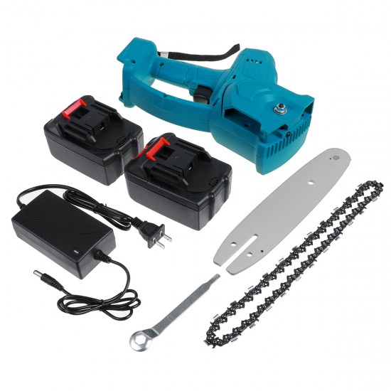 21V 8Inch 1080W One-Hand Saw Woodworking Electric Cordless ChainSaw Wood Cutter Power Tool