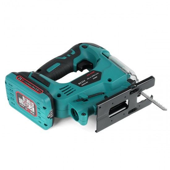 21V 900W Electric Jig Saw Power Tool Cordless Quick Blade Change Electric Saw LED Light with Rechargeable Battery