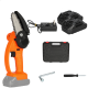 21V Cordless Electric Chain Saw One-Hand Woodworking Wood Cutter W/ 1or 2 Batteries