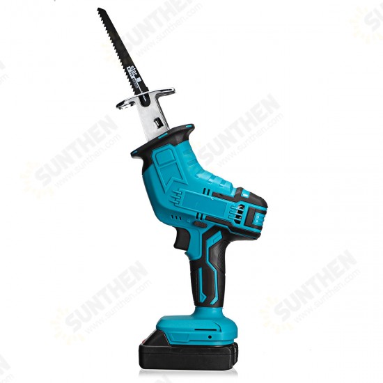 21V Cordless Reciprocating Saw Electric Sabre Saw Woodworking Wood Metal Cutting With 1 Battery