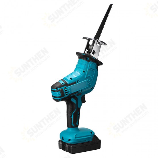 21V Cordless Reciprocating Saw Electric Sabre Saw Woodworking Wood Metal Cutting With 1 Battery