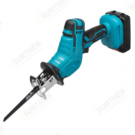 21V Cordless Reciprocating Saw Electric Sabre Saw Woodworking Wood Metal Cutting With 1 Battery