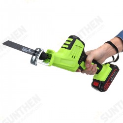 21V Electric Reciprocating Saw Wood Metal Plastic Sawing Tool W/ 1pc Battery & 4pcs Reciprocating Blade 21V Electric Reciprocating Saw Wood Metal Plastic Sawing Tool W/ 1pc Battery & 4pcs Reciprocating Blade