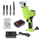 21V Electric Reciprocating Saw Wood Metal Plastic Sawing Tool W/ 1pc Battery & 4pcs Reciprocating Blade