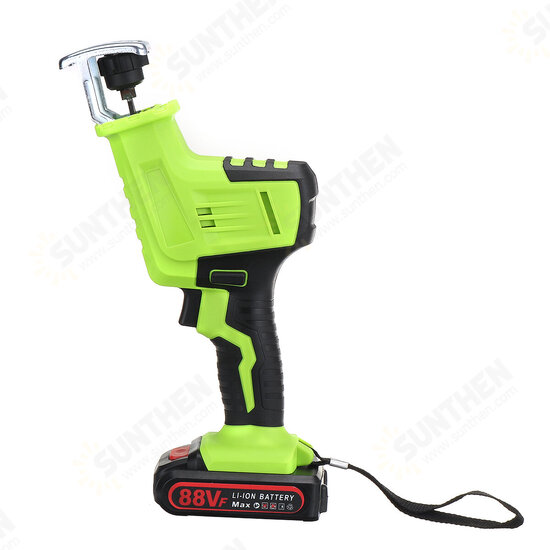 21V Electric Reciprocating Saw Wood Metal Plastic Sawing Tool W/ 1pc Battery & 4pcs Reciprocating Blade