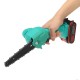 21V Portable Electric Pruning Saw Rechargeable Woodworking Electric Chain Saw W/ 1/2pcs Battery