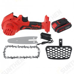 21V Rechargeable Electric Chain Saw Portable Woodworking Saw Cordless Wood Cutter W/ 1pc/2pcs Battery 21V Rechargeable Electric Chain Saw Portable Woodworking Saw Cordless Wood Cutter W/ 1pc/2pcs Battery