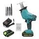 220V Rechargeable Cordless Reciprocating Saw Handheld Wood With Metal Cutting Kit