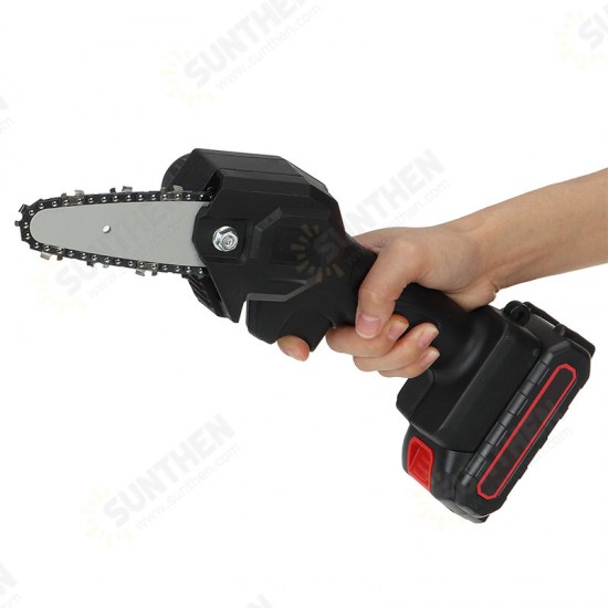 24V 1200W 4Inch One-Hand Saw Electric Chain Saw Woodworking Wood Cutter W/ 0/1/2pcs Battery