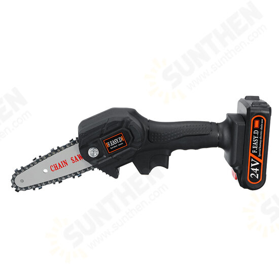 24V 550W Rechargeable Mini Electric Chainsaw Handheld Wood Pruning Saw