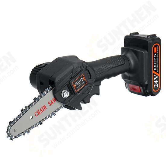 24V 550W Rechargeable Mini Electric Chainsaw Handheld Wood Pruning Saw