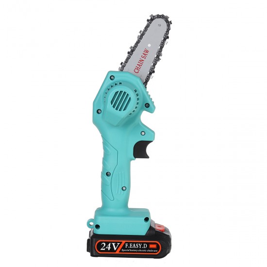 24V 550W Rechargeable Mini Electric Chainsaw Handheld Wood Pruning Saw Kit