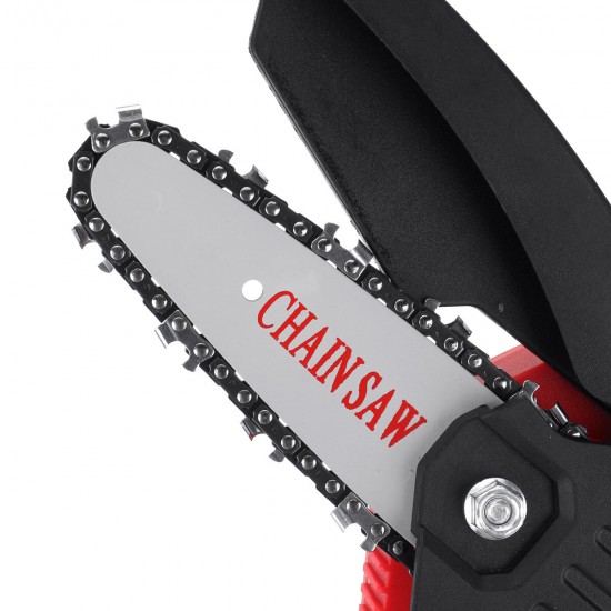24V 650W Portable Wood Pruning Saw 4 Inch Rechargable Mini Electric Chainsaw Handheld Wood Pruning Saw For Cutting Woodwork