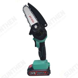 24V 650W Portable Wood Pruning Saw 4 Inch Rechargable Mini Electric Chainsaw Handheld Wood Pruning Saw For Cutting Woodwork 24V 650W Portable Wood Pruning Saw 4 Inch Rechargable Mini Electric Chainsaw Handheld Wood Pruning Saw For Cutting Woodwork