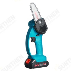 24V Electric Chain Saw 4 Inch Mini Chainsaw Woodworking Pruning Garden Power Tool W/ 1 or 2 Battery For Makita 24V Electric Chain Saw 4 Inch Mini Chainsaw Woodworking Pruning Garden Power Tool W/ 1 or 2 Battery For Makita