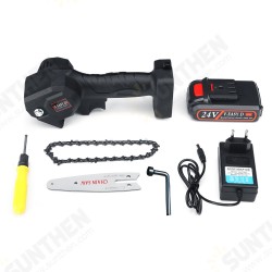 24V Rechargeable Cordless Electric Saw Portable Woodworking Cutting Tool W/ Battery 24V Rechargeable Cordless Electric Saw Portable Woodworking Cutting Tool W/ Battery