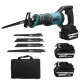 288VF 1200W Electric Reciprocating Saw Cordless Chainsaw One-Hand Saw Cutting Woodworking Tools W/ 1 or 2pcs Battery For Makita