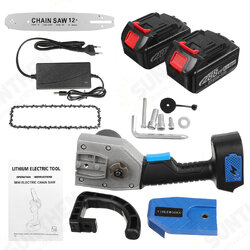 288VF 12inch Cordless Electric Chain Saw One-Hand Saw Woodworking Tool W/ 1/2pcs Battery 288VF 12inch Cordless Electric Chain Saw One-Hand Saw Woodworking Tool W/ 1/2pcs Battery