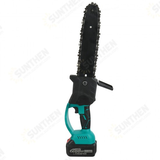 288VF 1500W 10In Electric Rechargeable Chain Saw Multifunctional Logging Saw Wireless Pruning Saw One-Hand Saw Suitable for 18V/21V Lithium Battery