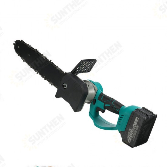 288VF 1500W 10In Electric Rechargeable Chain Saw Multifunctional Logging Saw Wireless Pruning Saw One-Hand Saw Suitable for 18V/21V Lithium Battery