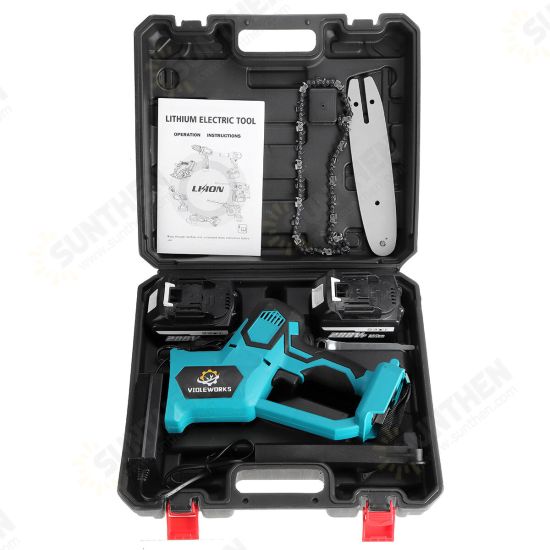 288VF 8Inch Cordless Electric Chainsaws One-Hand Saw Chain Saw Woodworking Tool W/ 1/2pcs Battery 288VF 8Inch Cordless Electric Chainsaws One-Hand Saw Chain Saw Woodworking Tool W/ 1/2pcs Battery