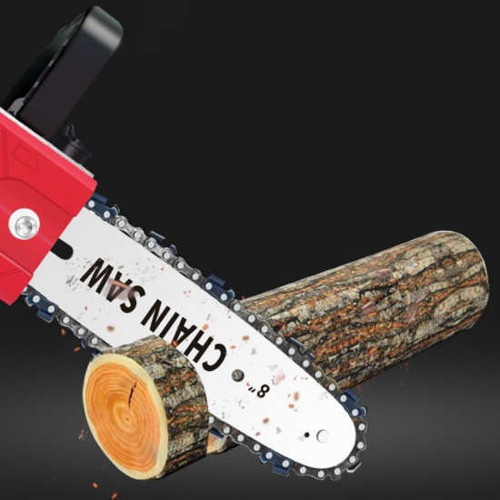 288VF 8Inch Electric Chain Saw Cordless One-Hand Chainsaw Woodworking Tool W/ 1/2/None Battery