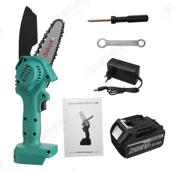 288VF Cordless Electric One-Hand Saw Mini Woodworking Chain Saw W/ 1pc or 2pcs Battery 288VF Cordless Electric One-Hand Saw Mini Woodworking Chain Saw W/ 1pc or 2pcs Battery