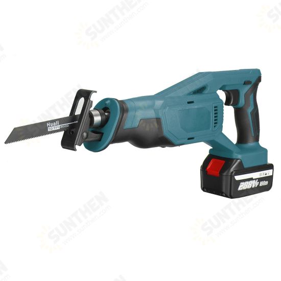 288VF Cordless Reciprocating Saw Rechargeable Electric Recip Sabre Saw W/ 4pcs Blade & 2pcs Battery Wood Metal Plastic Sawing Tool 288VF Cordless Reciprocating Saw Rechargeable Electric Recip Sabre Saw W/ 4pcs Blade & 2pcs Battery Wood Metal Plastic Sawing Tool