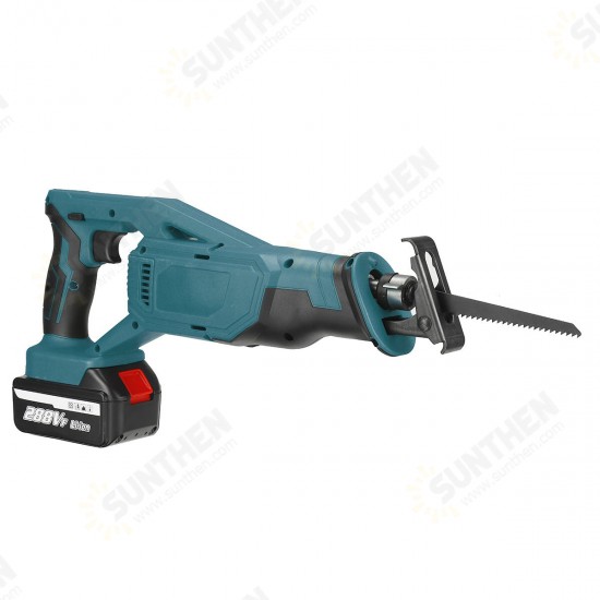 288VF Cordless Reciprocating Saw Rechargeable Electric Recip Sabre Saw W/ 4pcs Blade & 2pcs Battery Wood Metal Plastic Sawing Tool 288VF Cordless Reciprocating Saw Rechargeable Electric Recip Sabre Saw W/ 4pcs Blade & 2pcs Battery Wood Metal Plastic Sawing Tool