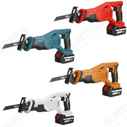 288VF Li-ion Cordless Reciprocating Saw Rechargeable Electric Recip Sabre Saw W/ 4pcs Blade & 1pc Battery 288VF Li-ion Cordless Reciprocating Saw Rechargeable Electric Recip Sabre Saw W/ 4pcs Blade & 1pc Battery