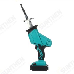 3000rpm 4000mAh Electric Saw Cordless Rechargeable Handheld Reciprocating Saw Wood Cutter W/ 4pcs Saw Blades & 2pcs Battery