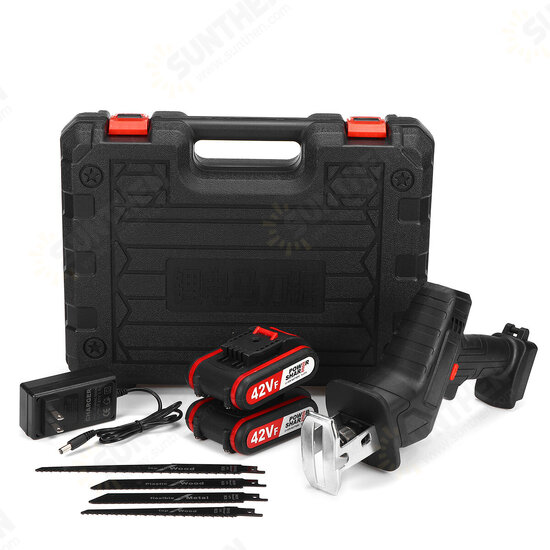 36VF/42VF Cordless Reciprocating Saw Mini Electric Saws Set W/ 2pcs LI-ION Rechargeable Battery 36VF/42VF Cordless Reciprocating Saw Mini Electric Saws Set W/ 2pcs LI-ION Rechargeable Battery