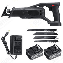 388VF Cordless Mini Reciprocating Saw Rechargeable Electric Saw W/ 4 Blades & None/1/2 Battery Replacement For Makita 18-21V Battery 388VF Cordless Mini Reciprocating Saw Rechargeable Electric Saw W/ 4 Blades & None/1/2 Battery Replacement For Makita 18-21V Battery