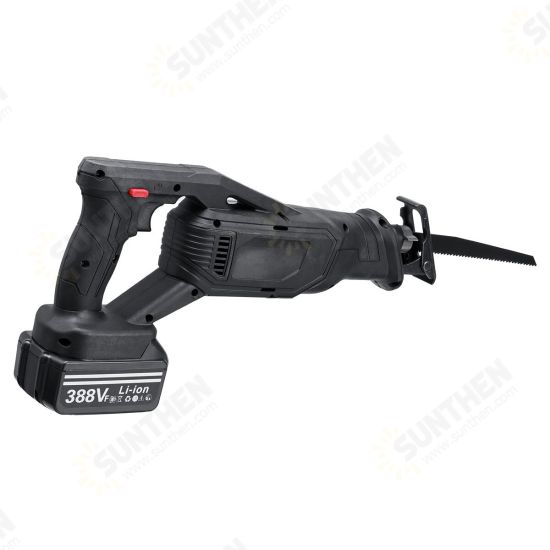 388VF Cordless Mini Reciprocating Saw Rechargeable Electric Saw W/ 4 Blades & None/1/2 Battery Replacement For Makita 18-21V Battery