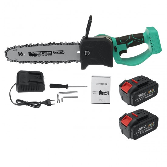 388VF Electric Cordless Saw Chain Saw Woodworking W/ Battery Kit