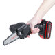 4inch 24V Rechargeable Cordless Electric Saw Mini Handheld Chainsaw Wood Cutter Tool