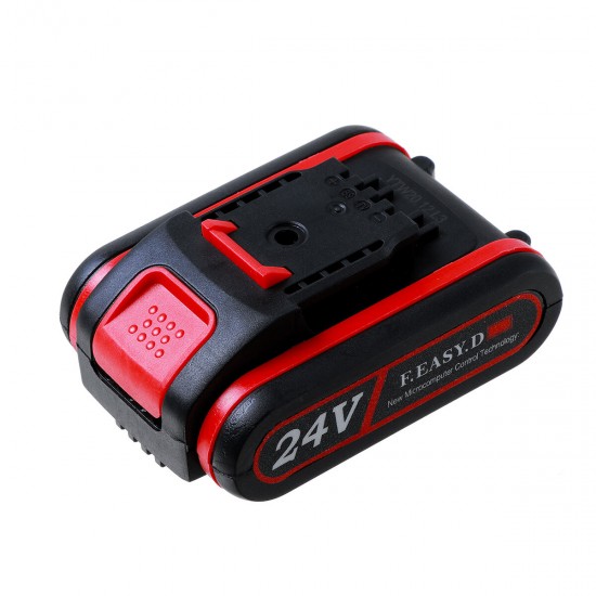 4inch 24V Rechargeable Cordless Electric Saw Mini Handheld Chainsaw Wood Cutter Tool