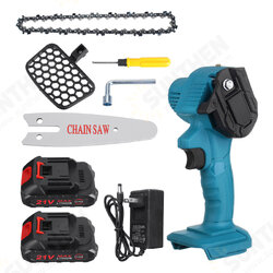 4-Inch 21V Cordless Electric Chain Saw W/ 0/1pc/2pcs Batteries For Tree Branch Wood Cutting Tool 4-Inch 21V Cordless Electric Chain Saw W/ 0/1pc/2pcs Batteries For Tree Branch Wood Cutting Tool