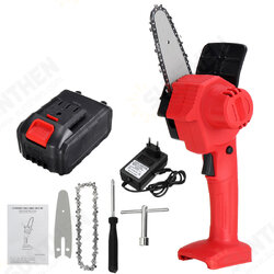 4 Inch 388VF Cordless Electric Chain Saw One-Hand Saw Woodworking Wood Cutter W/ None/1/2 Battery 4 Inch 388VF Cordless Electric Chain Saw One-Hand Saw Woodworking Wood Cutter W/ None/1/2 Battery