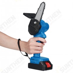 4 Inch 600W 88VF Cordless Electric Chain Saw One-Hand Cutter Woodworking ChainSaw W/ 1/2 Battery 4 Inch 600W 88VF Cordless Electric Chain Saw One-Hand Cutter Woodworking ChainSaw W/ 1/2 Battery