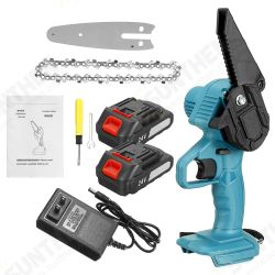 4 Inch Electric Chainsaws Rechargeable Portable Chain Saw Woodworking Tool Wood Cutter W/ 1/2 Battery 4 Inch Electric Chainsaws Rechargeable Portable Chain Saw Woodworking Tool Wood Cutter W/ 1/2 Battery