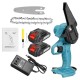 4 Inch Electric Chainsaws Rechargeable Portable Chain Saw Woodworking Tool Wood Cutter W/ 1/2 Battery