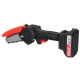 4 Inch Mini Cordless Electric Chain Saw One-Hand Saw Woodworking Wood Cutter W/ 1/2 Battery