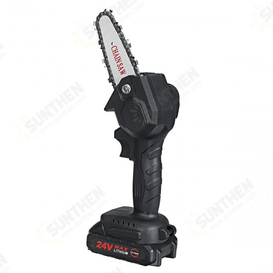 4 Inch Portable Cordless Electric Chain Saw Wood 3000r/min Tree ChainSaws Wood Cutting Tool W/ 1 or 2 Battery