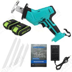 48V 1/2 Battery Rechargeable Cordless Reciprocating Saw Jigsaw+Blades/LED Light 48V 1/2 Battery Rechargeable Cordless Reciprocating Saw Jigsaw+Blades/LED Light