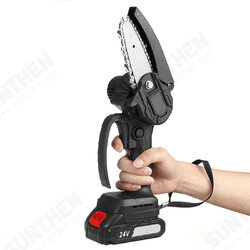 4inch 24V Rechargeable Brushless Electric Chain Saw Woodworking Tool Wood Cutter ChainSaws W/ 1/2pcs Battery 4inch 24V Rechargeable Brushless Electric Chain Saw Woodworking Tool Wood Cutter ChainSaws W/ 1/2pcs Battery