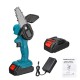 550W 21V 4inch Mini Cordless One-Hand Electric Chain Saw Woodworking Wood Cutter W/ 1pc/2pcs Battery